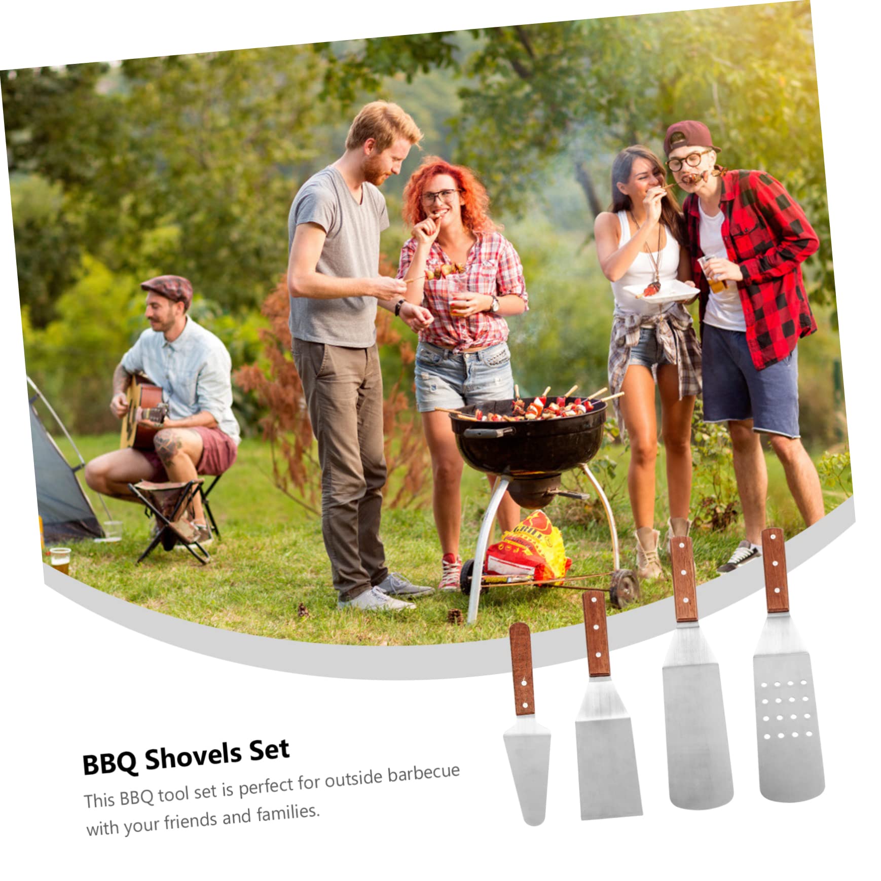VANZACK 1set Utensili Barbecue Inossidabile Pratici Per Grigliate All Per Durabilità