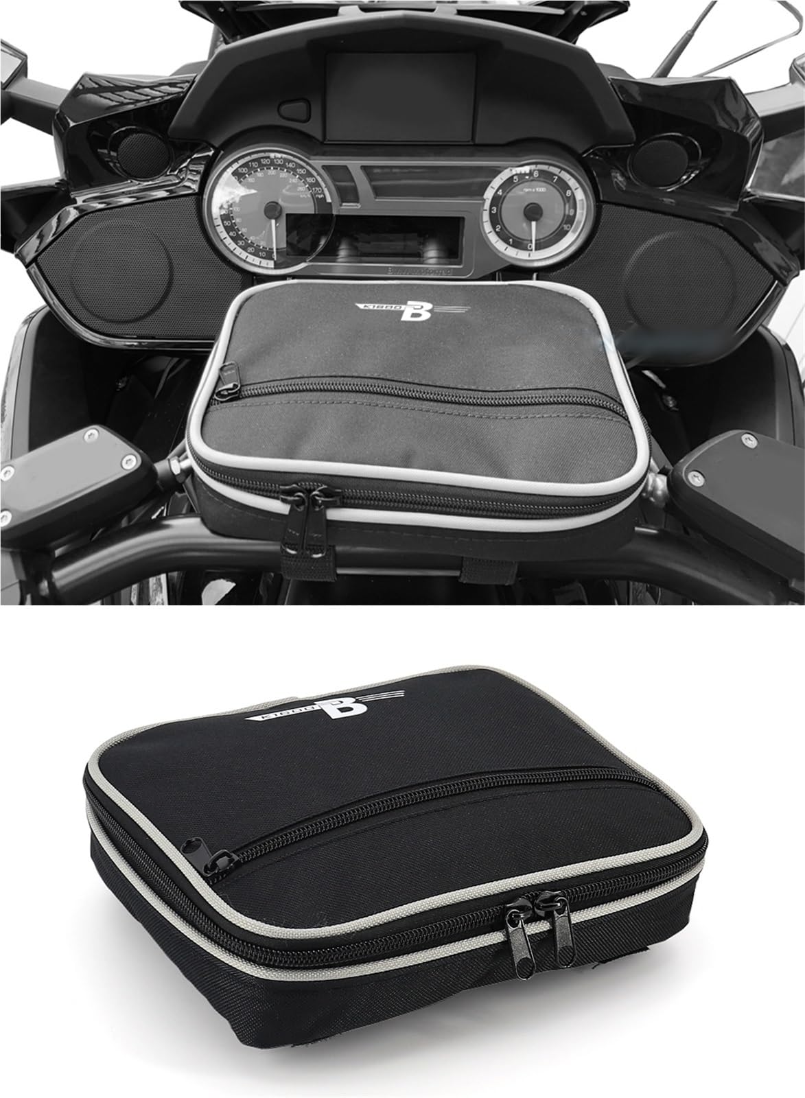 Sac De Rangement Étanche pour Guidon Moto, À Outils Voyage pour K1600B K 1600 B K1600 Grand America GA
