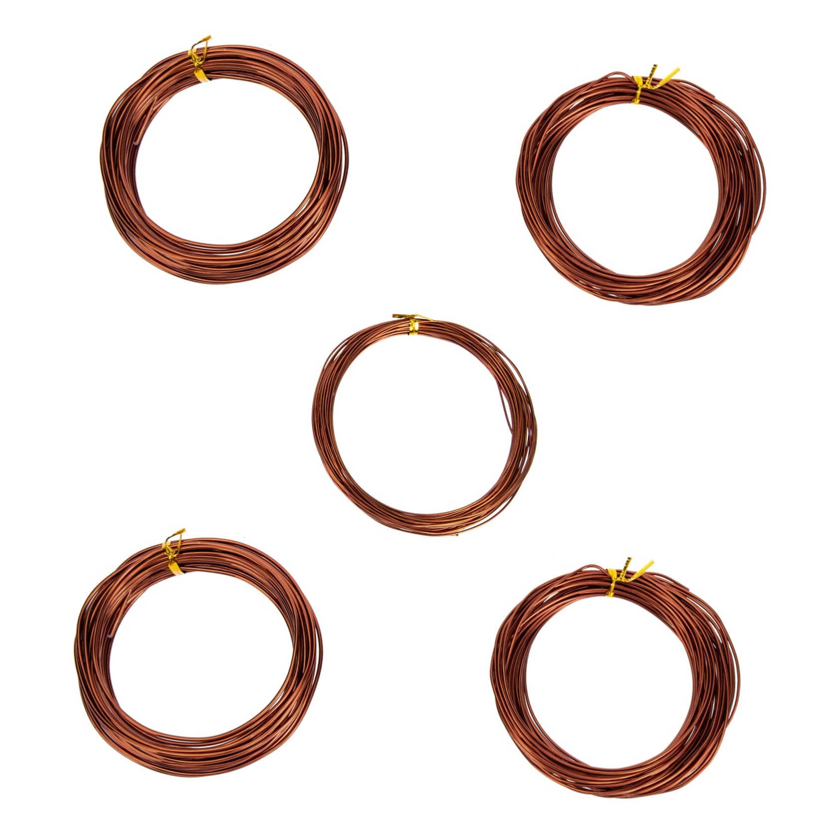Hemobllo Bonsai Wire Kit 5 Rolls of 1/1.5/2.0 Mm Aluminum for Plant Climbing Support Rack