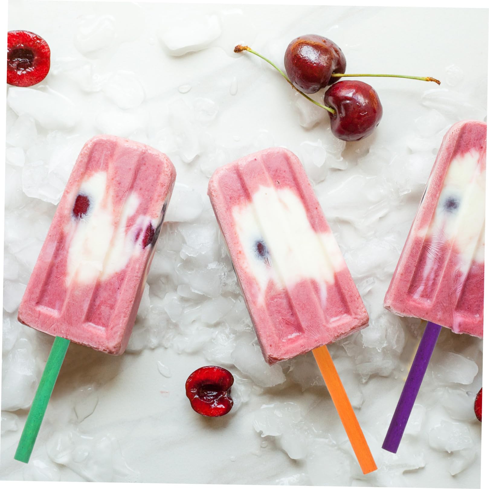 VILLCASE 500 Palitos para Hacer Helado de Madera Lisos y Fáciles de Sostener para Manualidades y Decoración Hogar