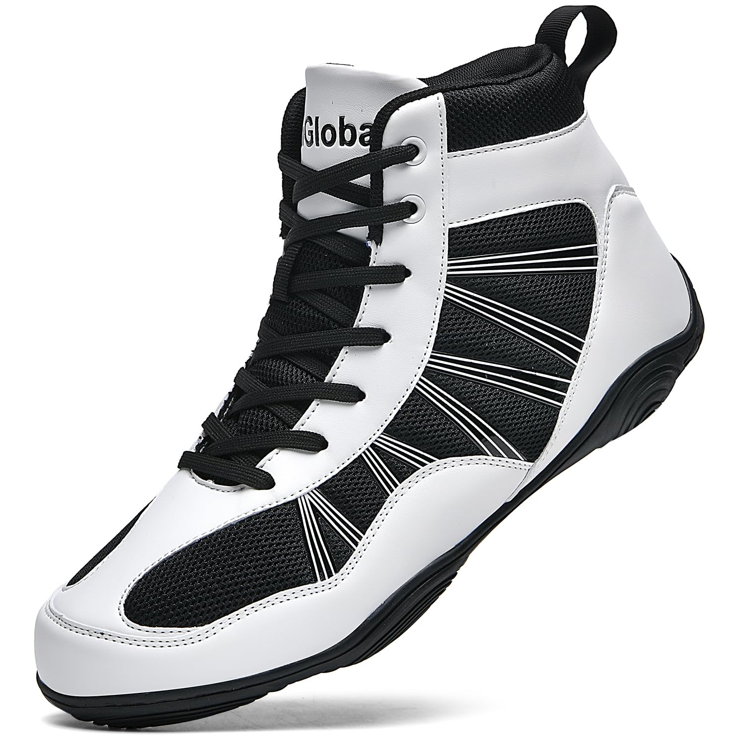 dimaiglobal men39s wrestling shoe boxing shoes zero drop sole high top fighting shoes fitness sneaker taekwondo karate martial arts weightlifting training shoes