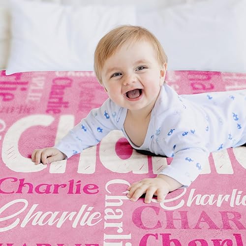 Miniatura 2 de Yoke Style Mantas de bebé personalizadas para bebés niñasniños, manta de envolver con nombre personalizado, regalos para recién nacidos, niños