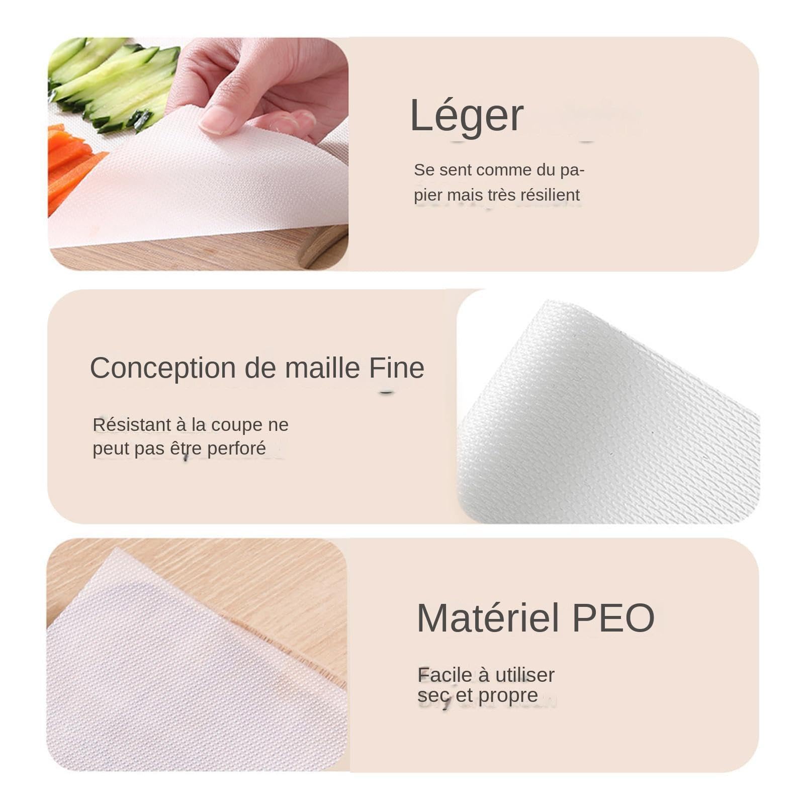 4 Pezzi Tagliere Da Cucina Taglieri In Plastica Antiscivolo Tagliere Da Cucina Accessorio Da Cucina Leggero Colore Casuale - Foto 5