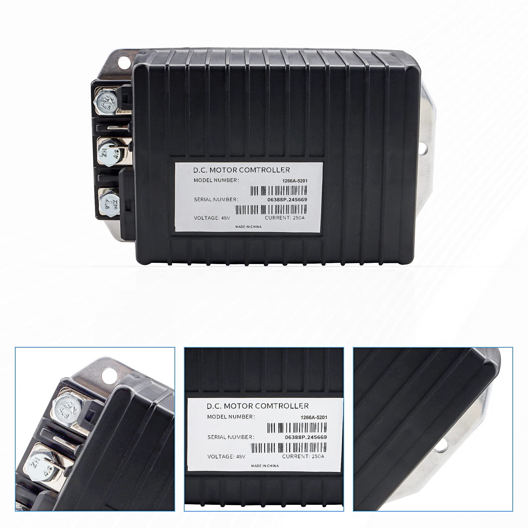1510A-5250 1510-5251 48V Motorsteuerung 1510A-5201 250A 0-5kΩ DC SepEx Motor Controller passend für Golfwagen Club Auto