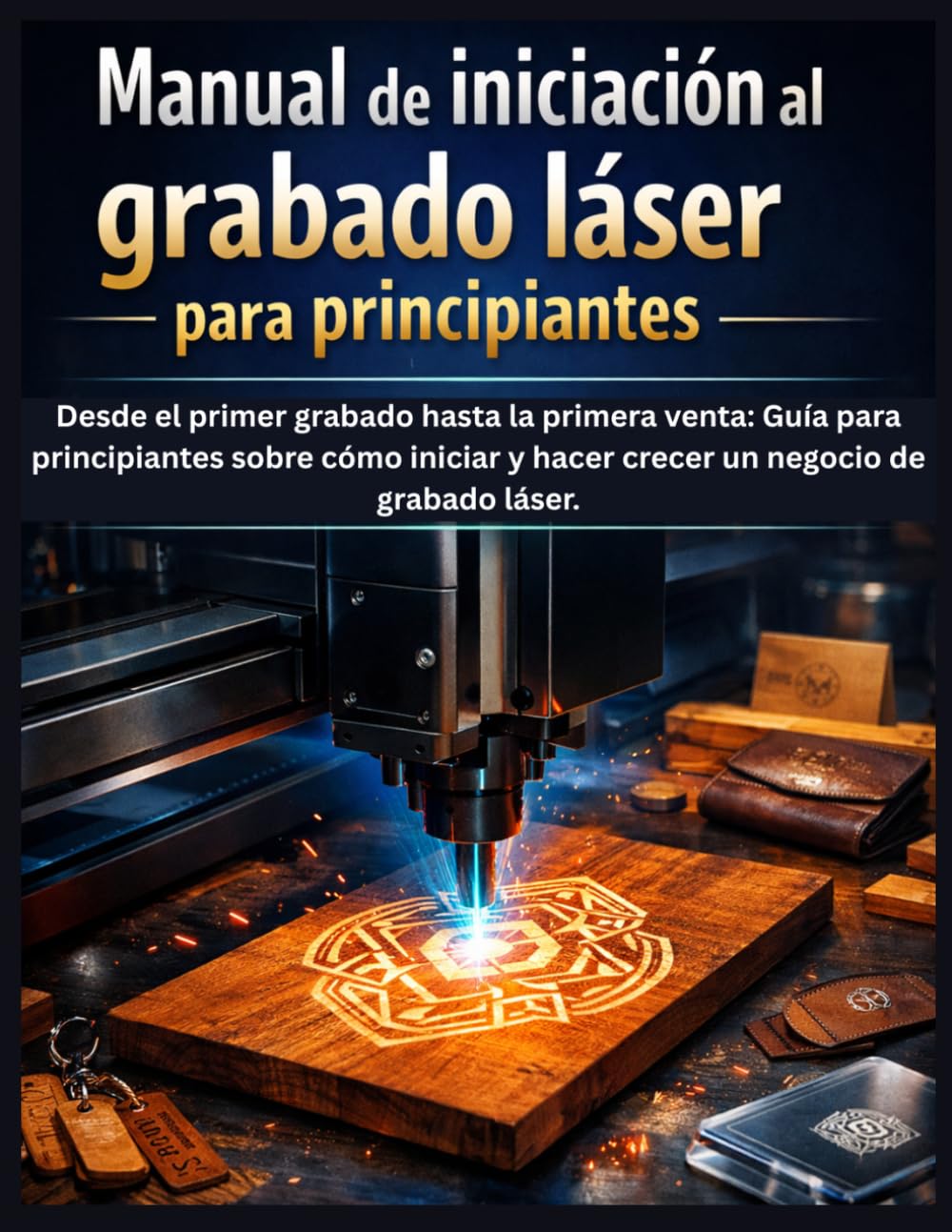 Manual de iniciación al grabado láser para principiantes: Desde el primer grabado hasta la primera venta: Guía para principiantes sobre cómo iniciar y hacer crecer un negocio de grabado láser.