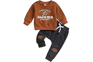 Cute Reversible Pumpkin Boy Outfit - Comfortable and Stylish for Fall Adventures