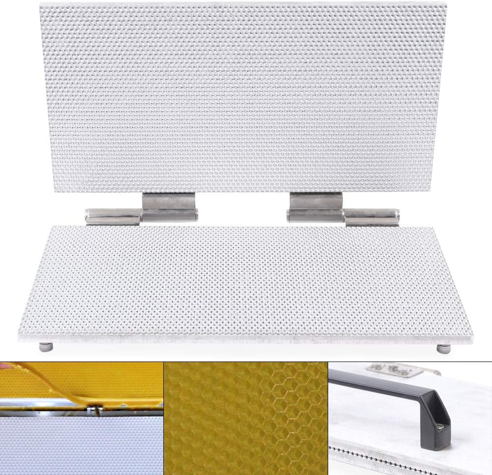 220 x 420mm Beeswax Foundation Sheet Mold Casting Machine Bee Wax Embossing Mold 5.3mm Eyes Comb Foundation Press Tool Beekeeping Supplies Equipment