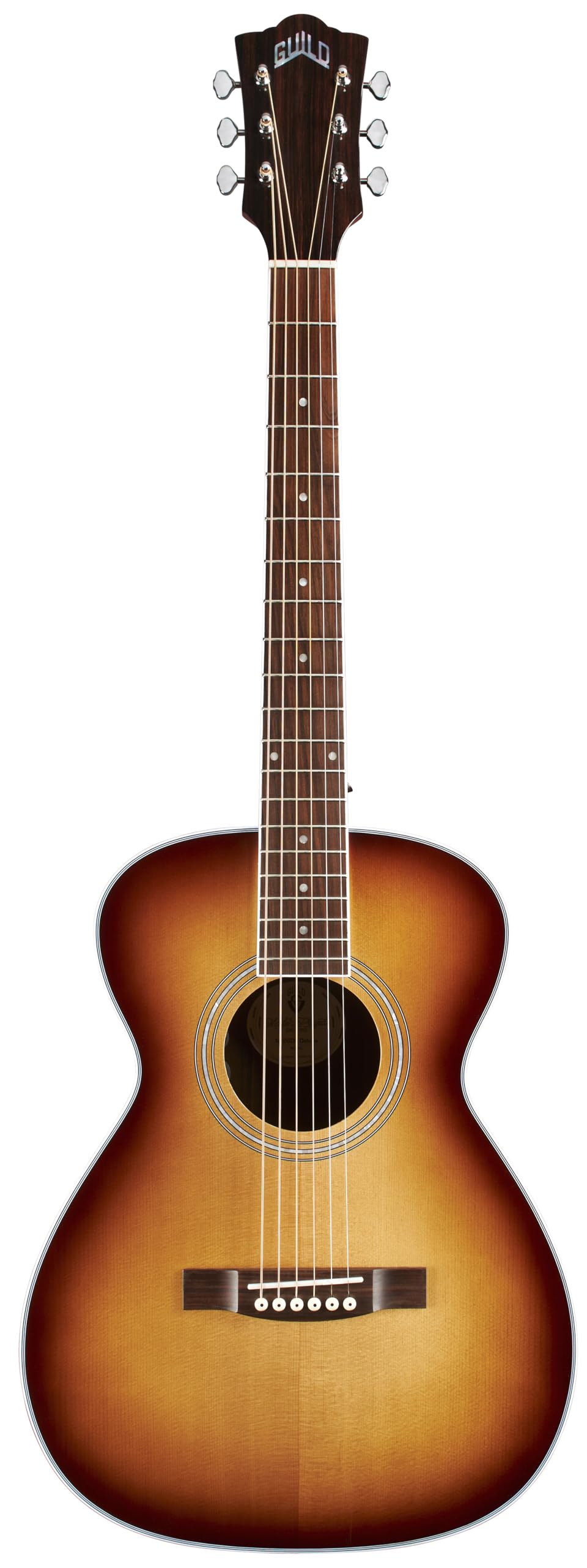 Guild M-260E Deluxe Concert Acoustic Guitar - Edge Burst