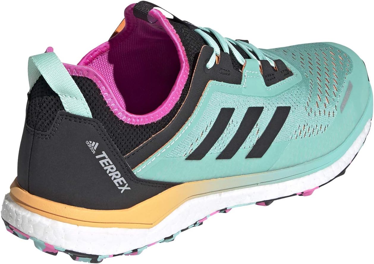 Amazon.com | adidas Men's Terrex Agravic Flow Shoe, Acid Mint/Core  Black/Screaming Pink - 7 | Trail Running