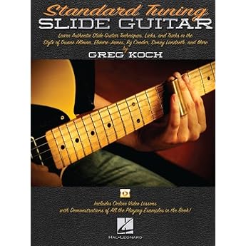 Standard Tuning Slide Guitar Book with Online Video Lessons