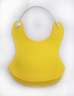 بافتة اطفال من السيليكون بجراب لون أصفر