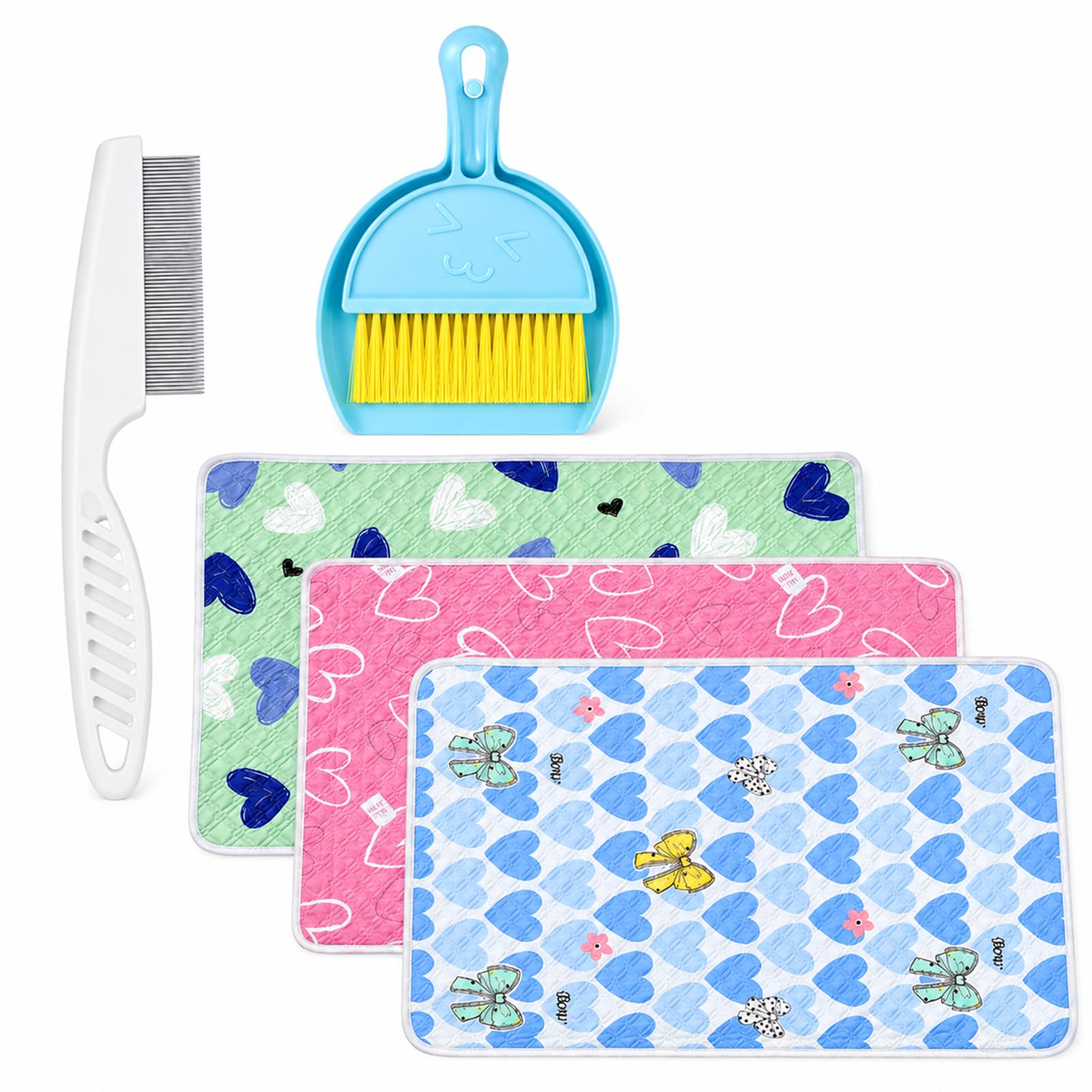 3 Pack Guinea Pig Cage Liner, 27x35in Washable Reusable Pee Pads Set