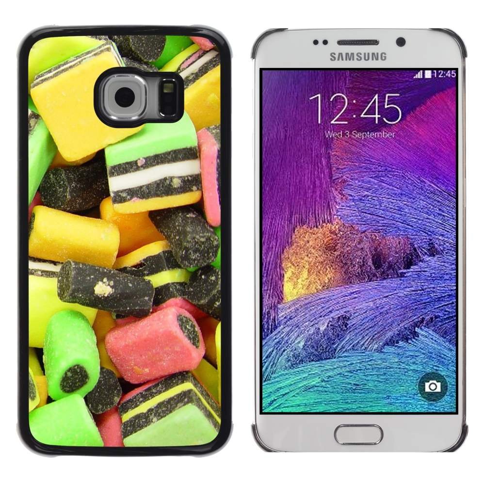 GIFT CHOICE / Slim Hard Protective Case SmartPhone Shell Cell Phone Cover for Samsung Galaxy S6 EDGE // Design Candy Macro //