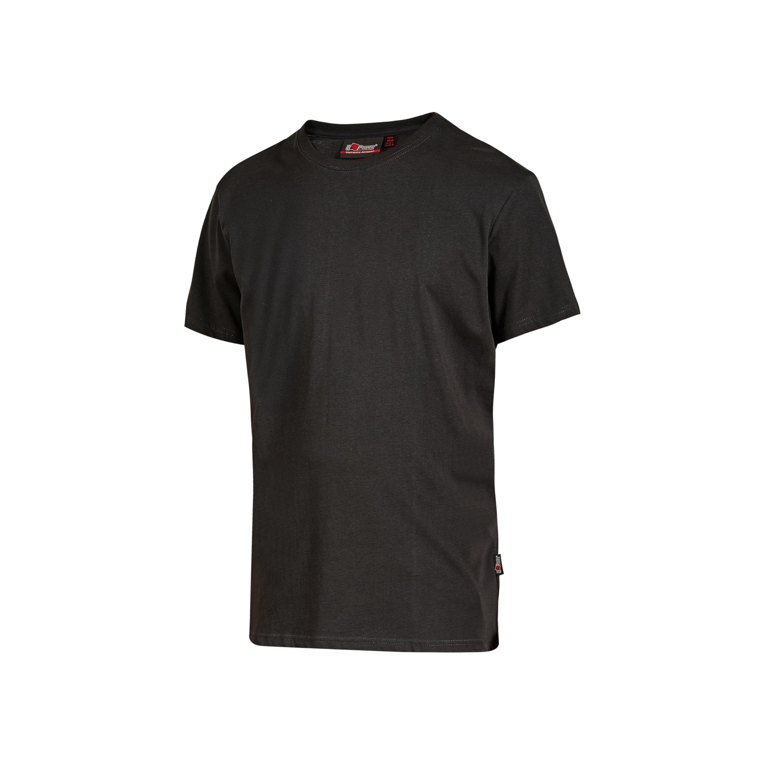 U Power Herren T-Shirt Da Lavoro Figi Black Carbon Conf=5 Pz Business-T-Shirt FIGI Black Carbon Packung = 5 Stück (5er Pack)