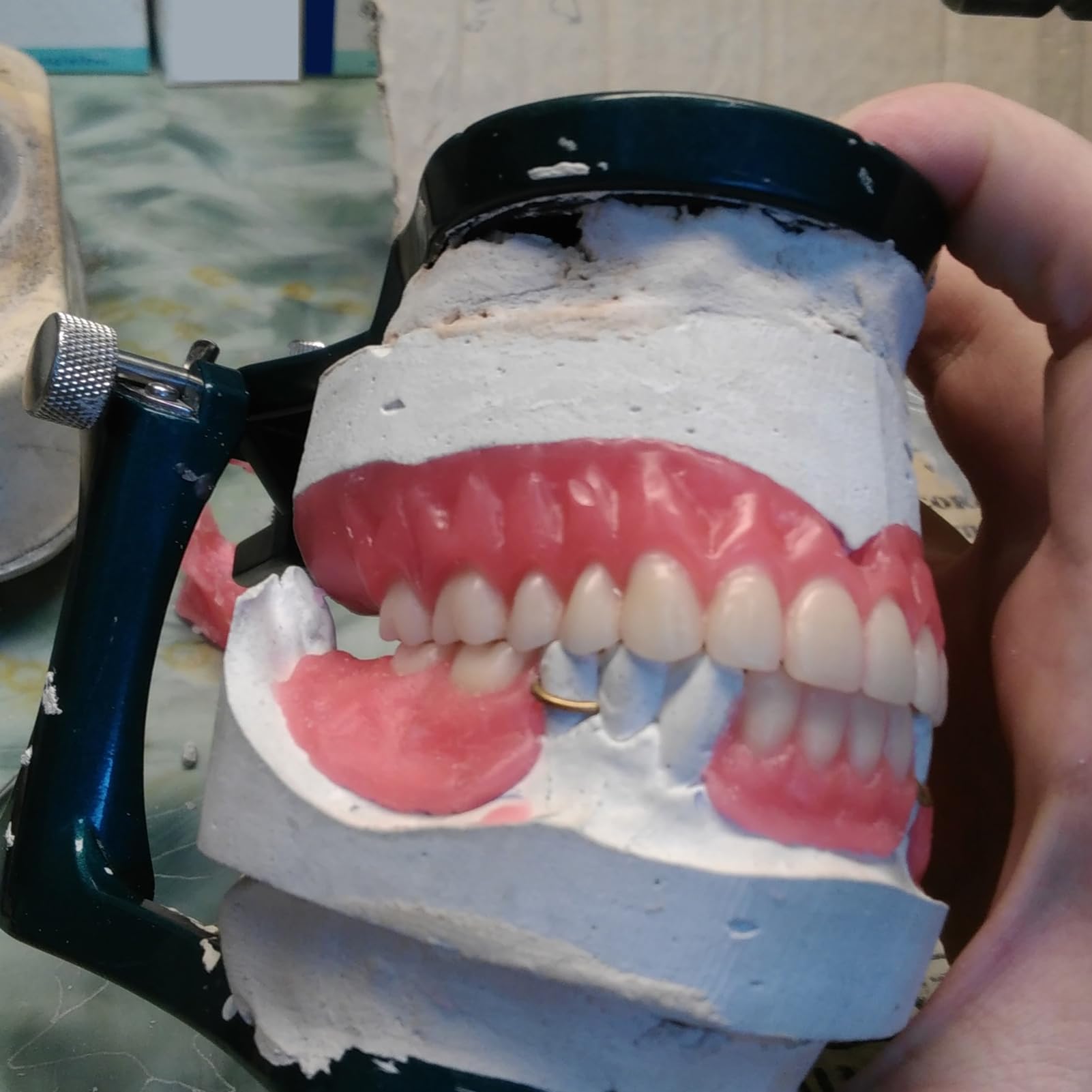 Articulador ajustable dental imán boca completa cobre