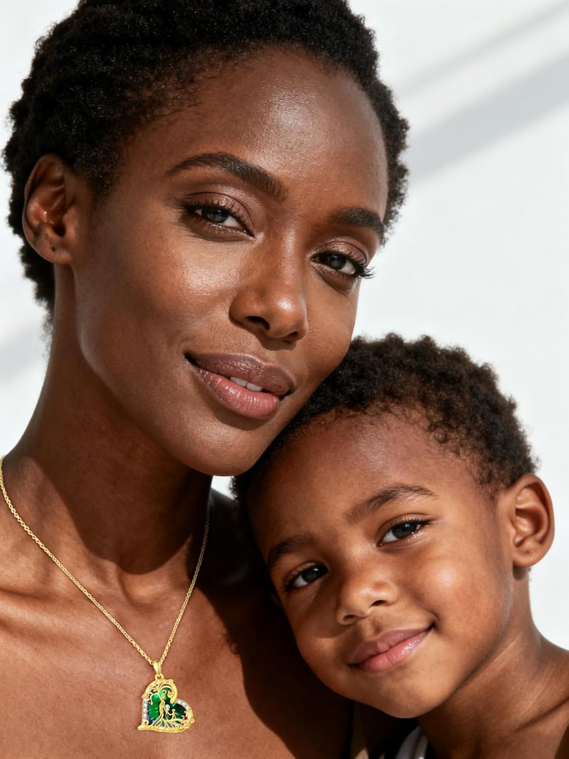 14K Gold Tree Of Life Necklace Gifts for Women,Mother and 2 Pendant Stone Family Tree Necklaces,Valentines Anniversary Birthday Gifts for Her Wife Mom Grandma Daughter - Image 4