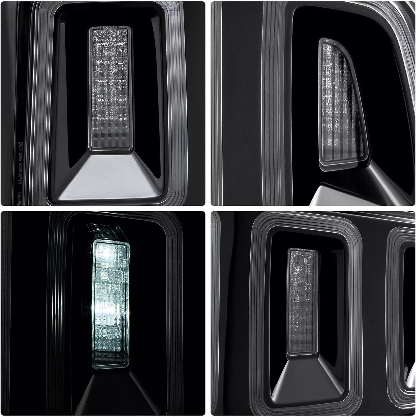 Led Tail Lights Rear Lamp Assembly Compatible with 2010-2014 Ford Mustang, For 10 11 12 13 14 Ford Mustang Brake Lamp White Tube Taillight