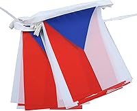 Vista 226 de Guatemala 19.7 ft BUNTING Flag 20 banderas 9'' x 6'' - Banderas de cuerda guatemalteca 5.9 x 8.3 in - AZ FLAG