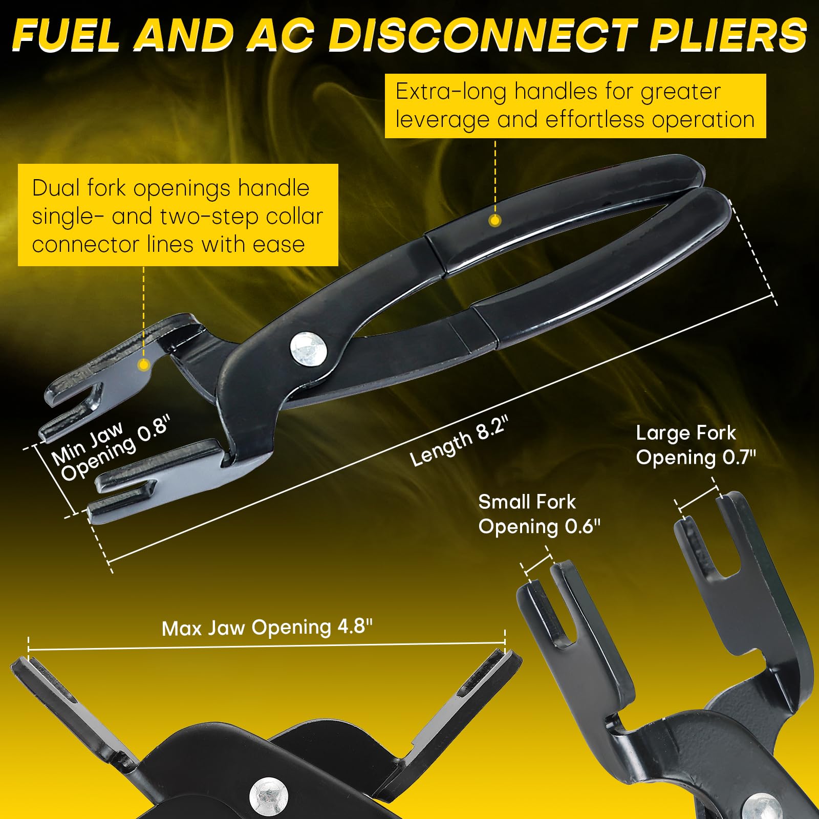 Lot de 26 outils de déconnexion de conduite de carburant | Outil de déconnexion de ligne AC, outil de retrait de conduite de carburant, kit professionnel de retrait de carburant, A/C et ligne