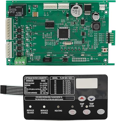 Tivora Juego de placas de circuito para calentador de piscina compatible con Mastertemp Sta-Rite Max-E-Therm Gas Natural Pentair Serie NA y LP