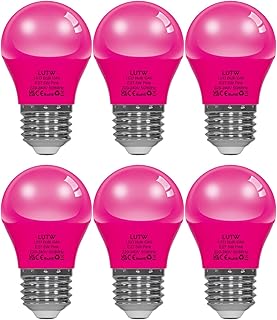 LUTW Bombilla G45 Rosa 6P