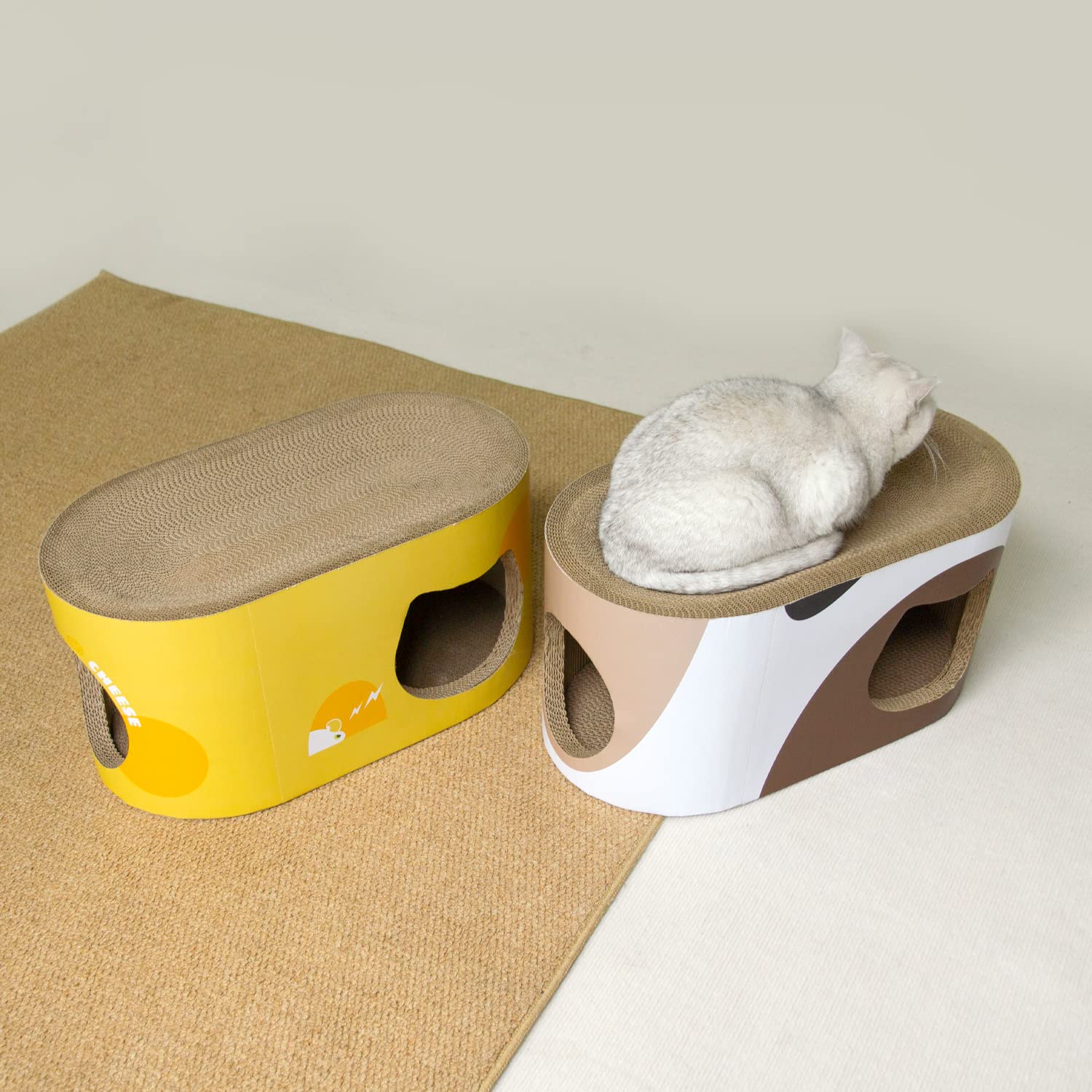 Petner トンネル爪とぎ 三毛猫 猫つめとぎ 爪とぎ 猫 ベッド 猫ハウス Amazon | Petner 猫つめとぎ 爪とぎ 猫トンネル キャット