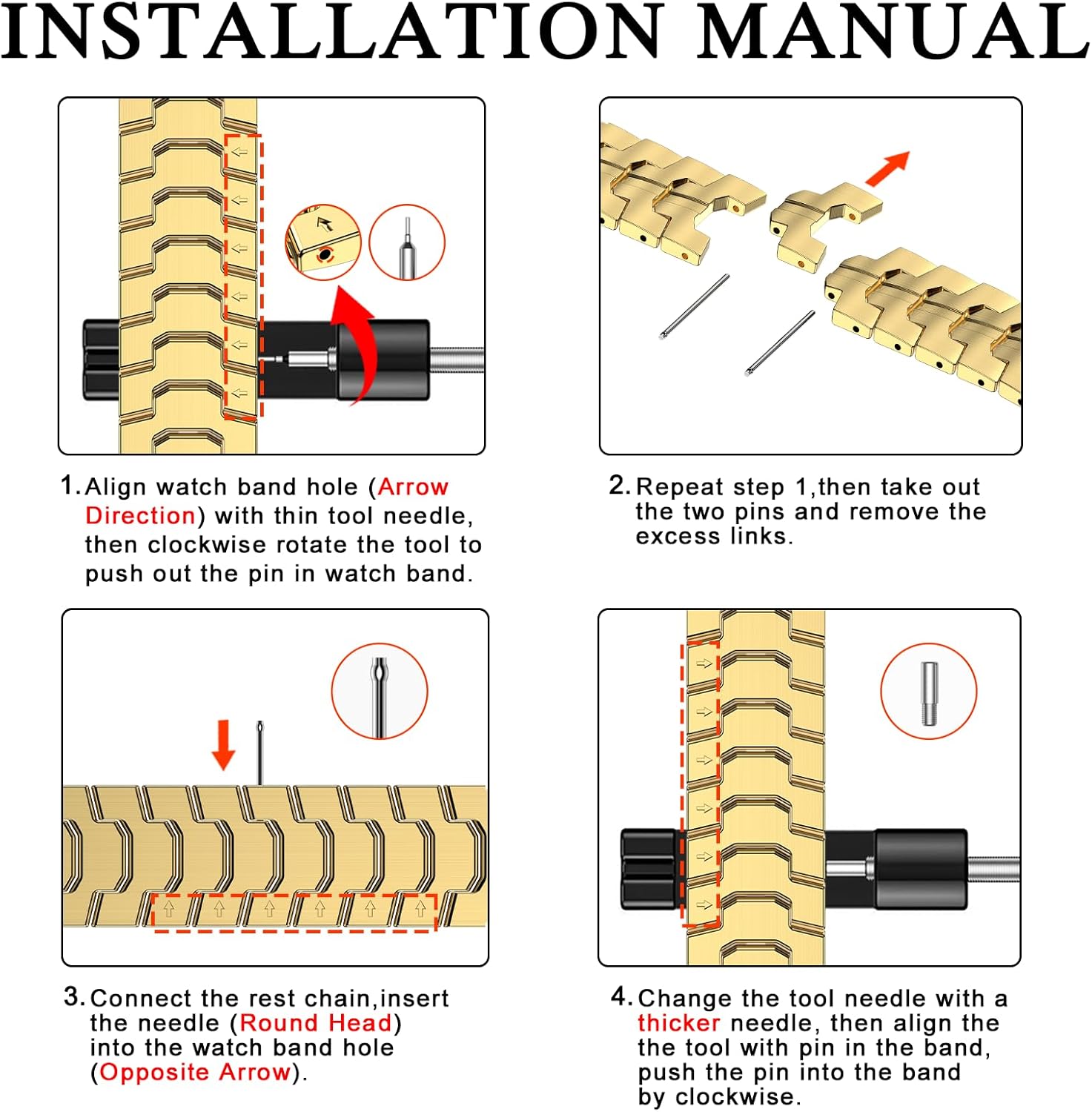 MioHHR Stainless Steel Band Compatible with Apple Watch Band 49mm 46mm 45mm 44mm 42mm(Series 3/2/1), Adjustable Metal Band for Men iWatch Series 10 9 8 7 6 5 4 3 2 1 SE SE2 SE3 Ultra3/2/1, Gold