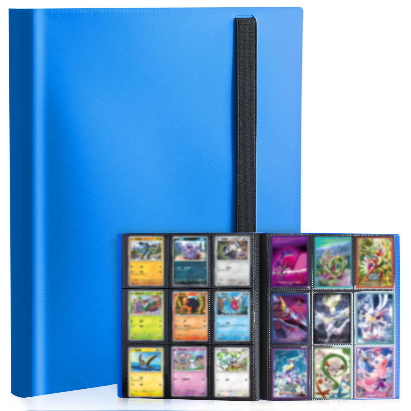 Card Binder 9-Pockets,Trading Card Binder,20 Pages, 360 Card Capacity Collection Binder, Card Folder for MTG, TCG, Game Cards & Sports Cards (Light