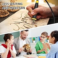 Vista 6 de Herramienta de Combustión de Madera, Kit de Quemador de Madera con Bolígrafo 200~750℃, Kit de Combustión de Madera con Termómetro Digital