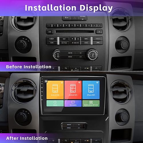 Miniatura 2 de CAMECHO Para Ford F150 F-150 2009-2012 Radio, Android 10 Estéreo de Coche Navegación GPS DSP Bluetooth USB SWC Mirror Link Unidad Principal