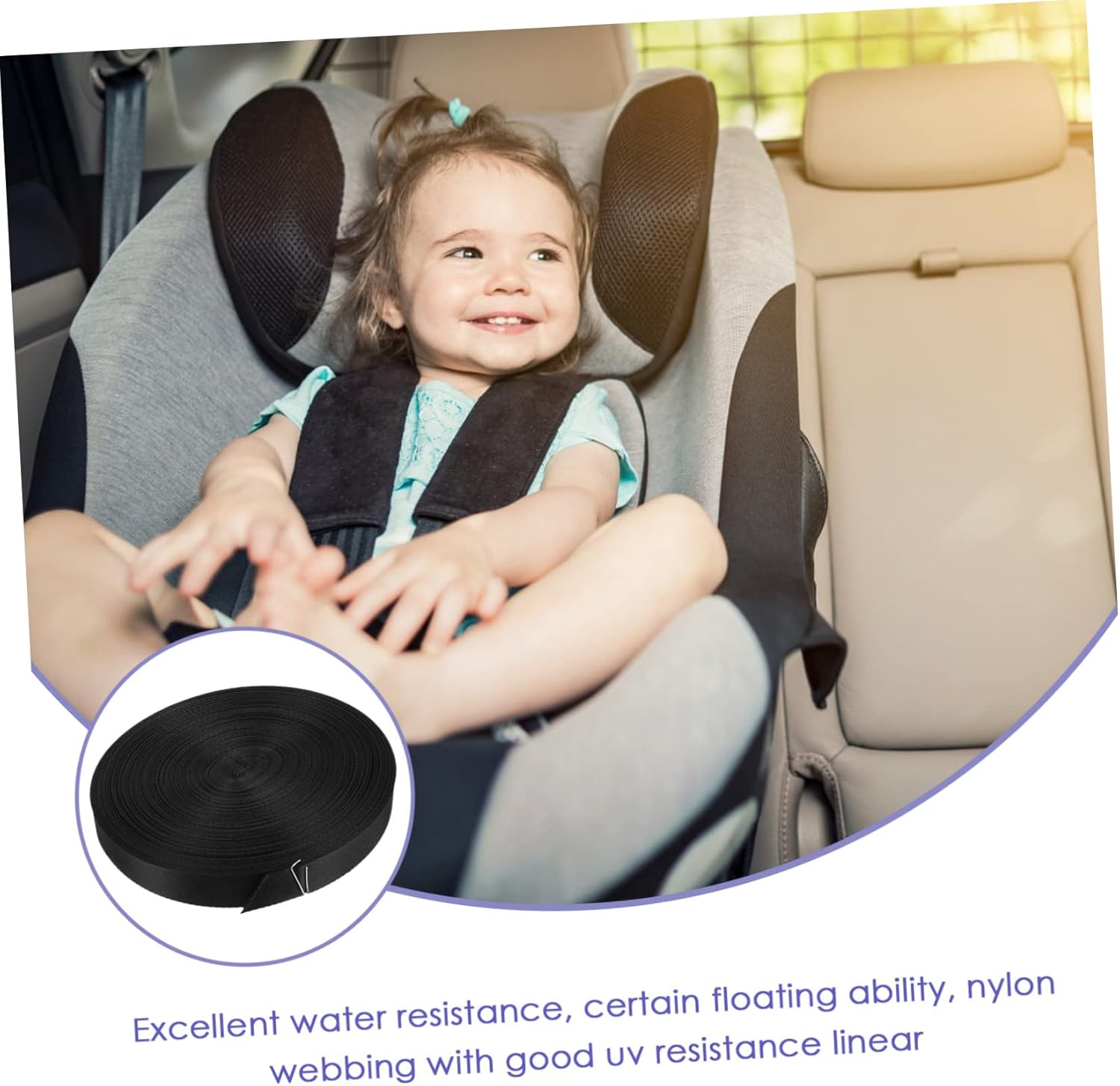 Wide Nylon Webbing Straps Detachable Strapping for DIY Crafts Webbing Belts for Furniture Household and Outdoor Activities