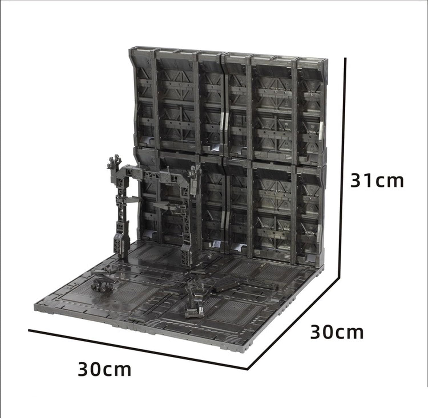 Colaxi Interlocking Base Action Figure Display Stand Tabletop Centerpiece Easy to Install Model Toy Storage Garage Organizer, Style G