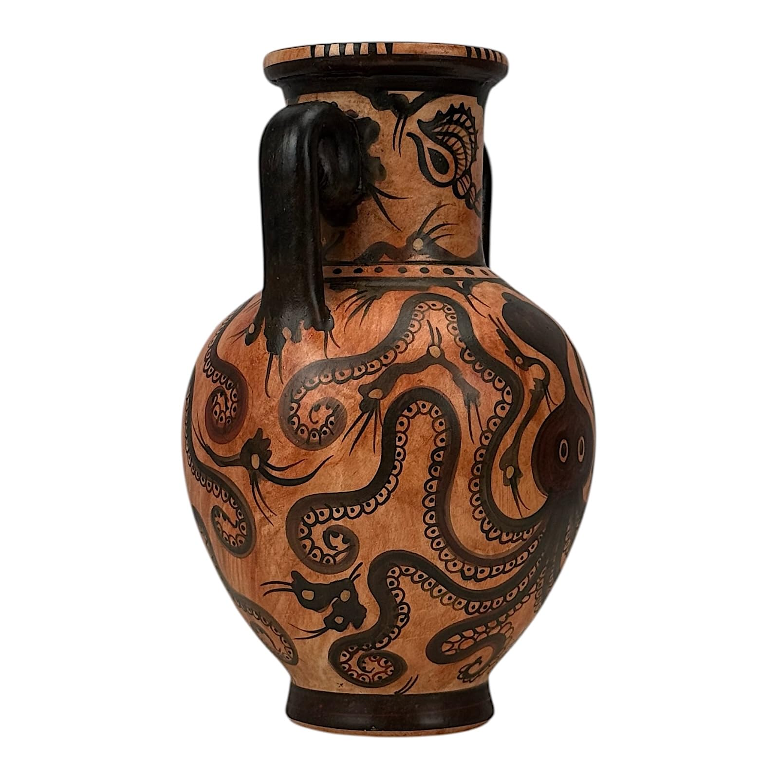 Vaso di polpo Anfora Stile marino Minoico Ceramica Cnosso Museo Copia 20 cm