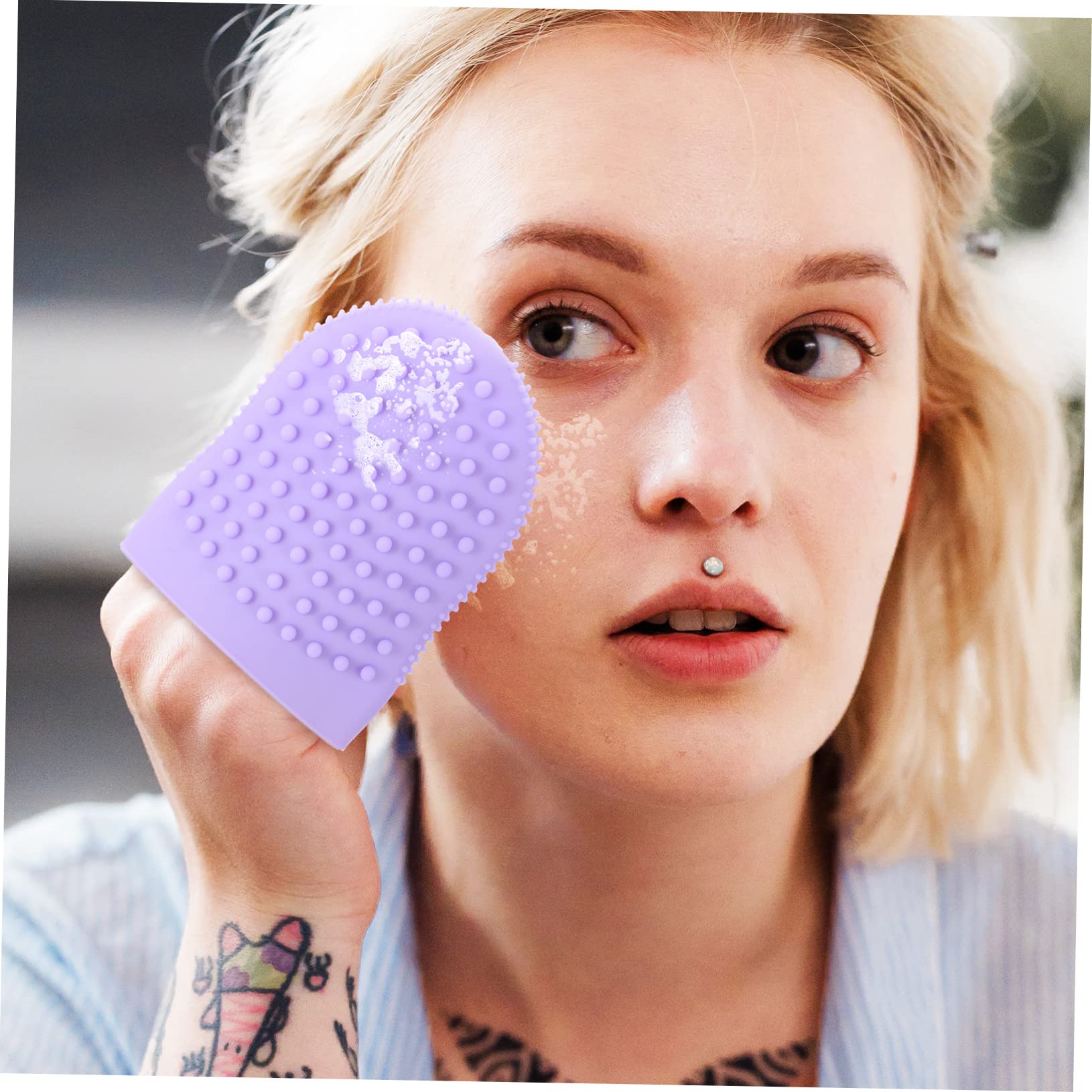 Beavorty 5stücke -gesichtsreinigungsbürste Für Tiefenwirksame Sanfte Massage Und Peeling Handschuhförmig Hautfreundliches Material Für Und