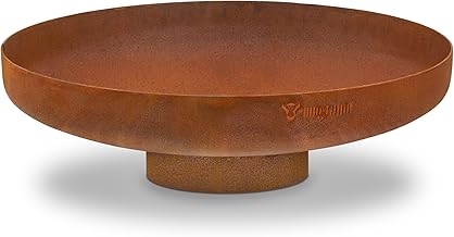 BBQ-Toro Fire bowl diameter 70 cm | rusty look | outdoor fire bowl with leg | fire basket for garden, fire bowl for garden, fire bowl