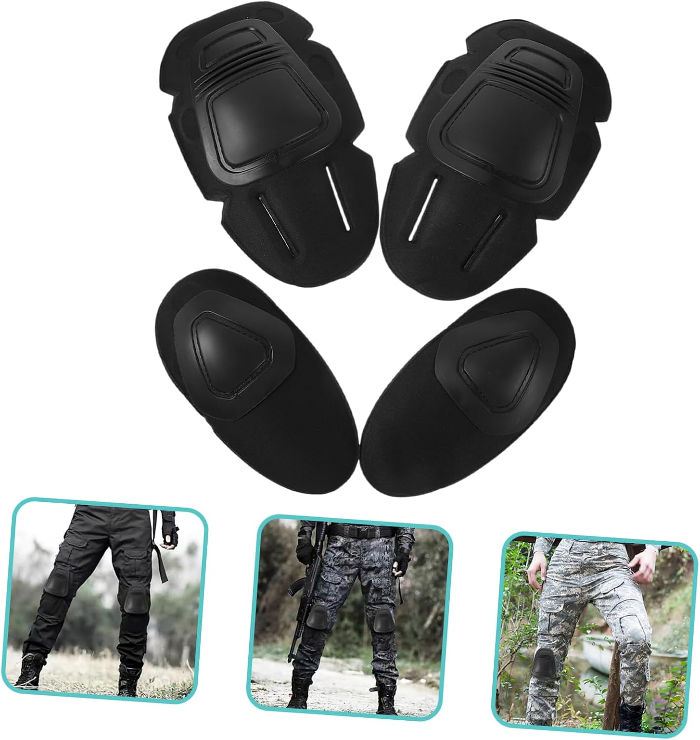 balacoo Protective Elbow and Knee Pad Set for Outdoor Sports Multi-Functional Gear with Breathable Materials for Skateboarding and Combat Activities
