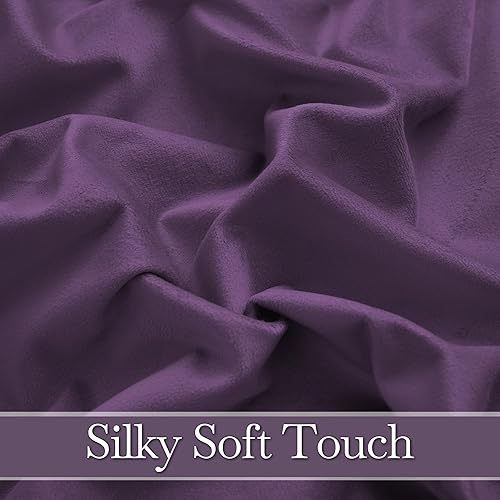 Miniatura 306 de RYB HOME - Cortinas de terciopelo beige, cortinas decorativas resistentes con pestaña trasera, cubierta de privacidad para oscurecer habitación