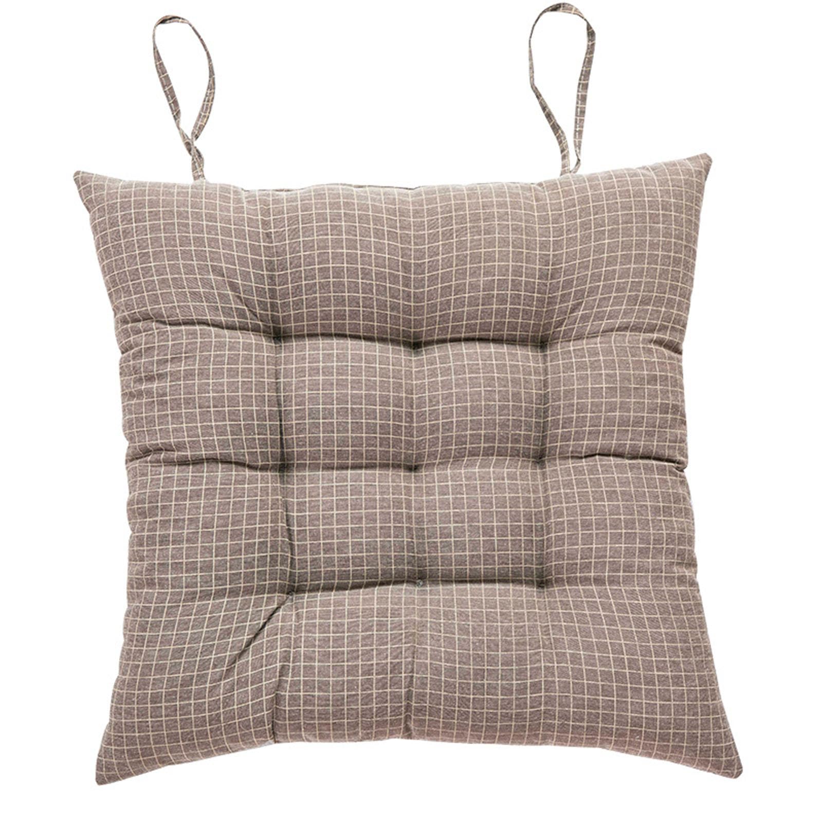 Cojines para sillas cuadrados lavables de 45x45cm pack de 4 almohadillas para asientos exteriores