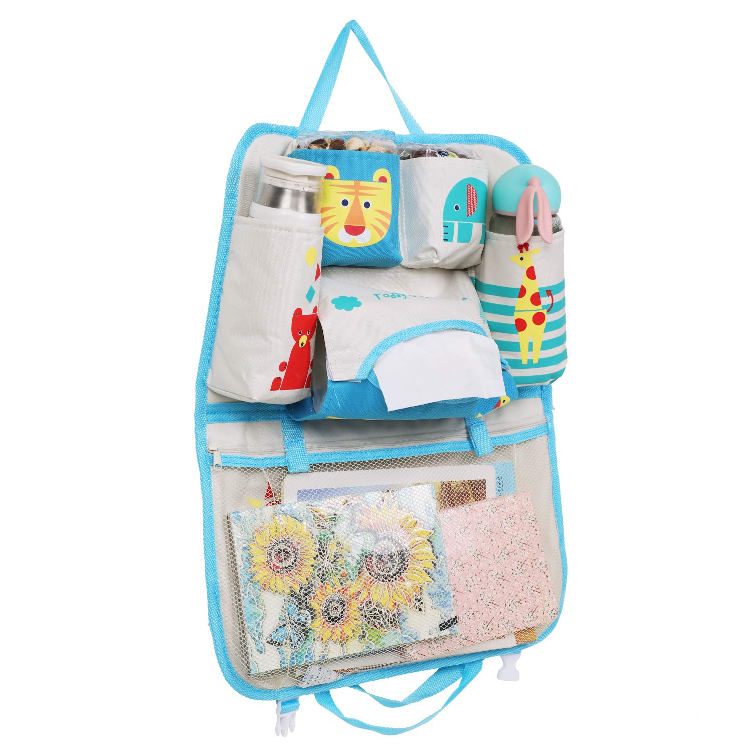 DoMyfit Organiseur De Siège De Voiture Pour Accessoires De Voyage De Bébé Et Enfants Sac De Rangement à Suspendre Protection De L'arrière Du Siège