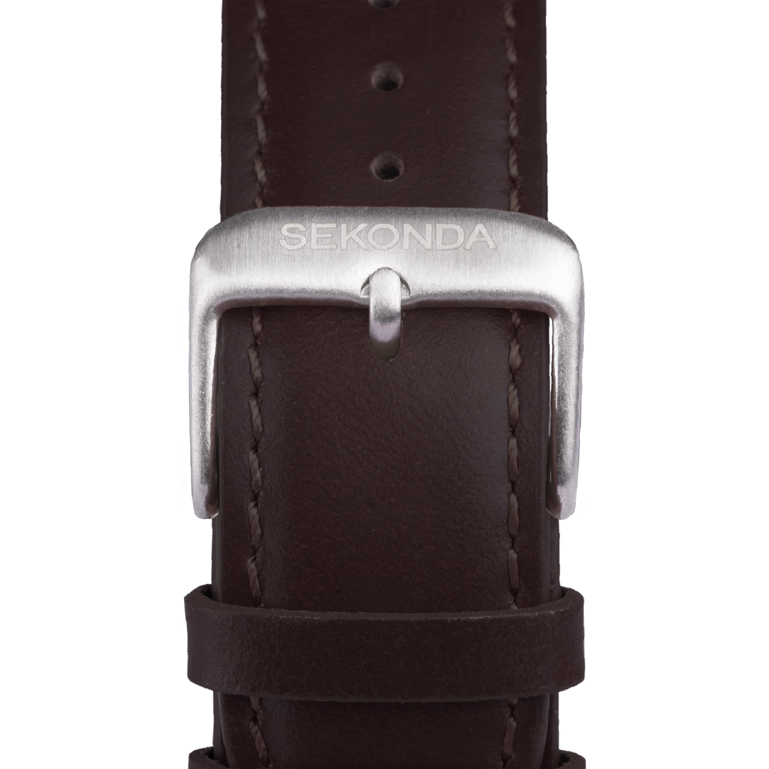 Sekonda Altitude Herren-Quarzuhr mit Analog-Anzeige, Lederarmband, 43 mm