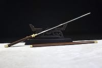Vista 9 de Katana corta hecha a mano japonés wakizashi samurai espada doblada hoja de acero
