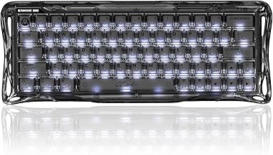 GravaStar Mercury V60 Magnetische Gaming Tastatur, 8000Hz Polling Rate, Rapid Trigger Hall Effect Switches, 0.005mm Präzision, Hot-Swap, RGB, Kabelgebunden - Onyx Crystal