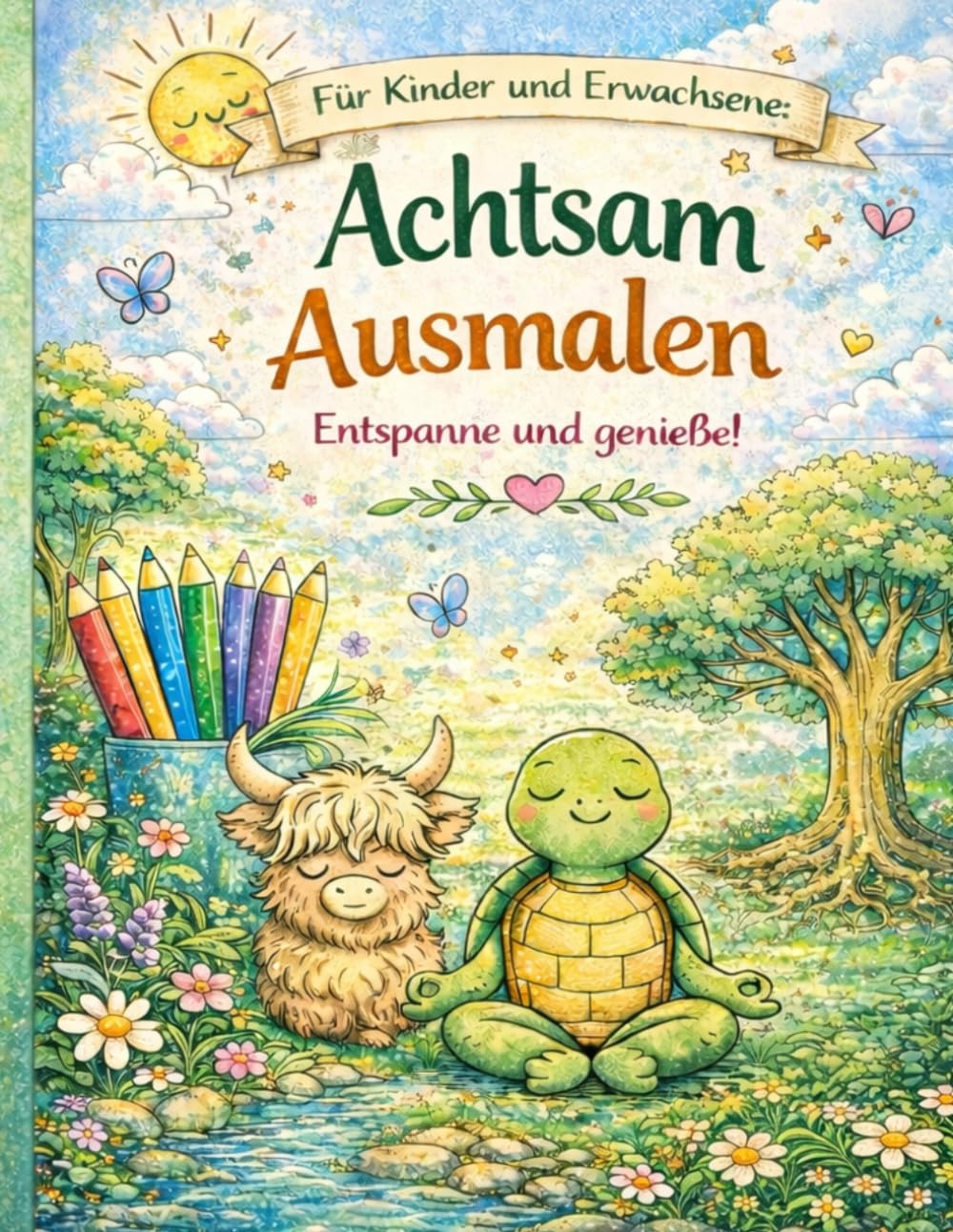 Achtsam Ausmalen für Kinder und Erwachsene: Entspanne und genieße!