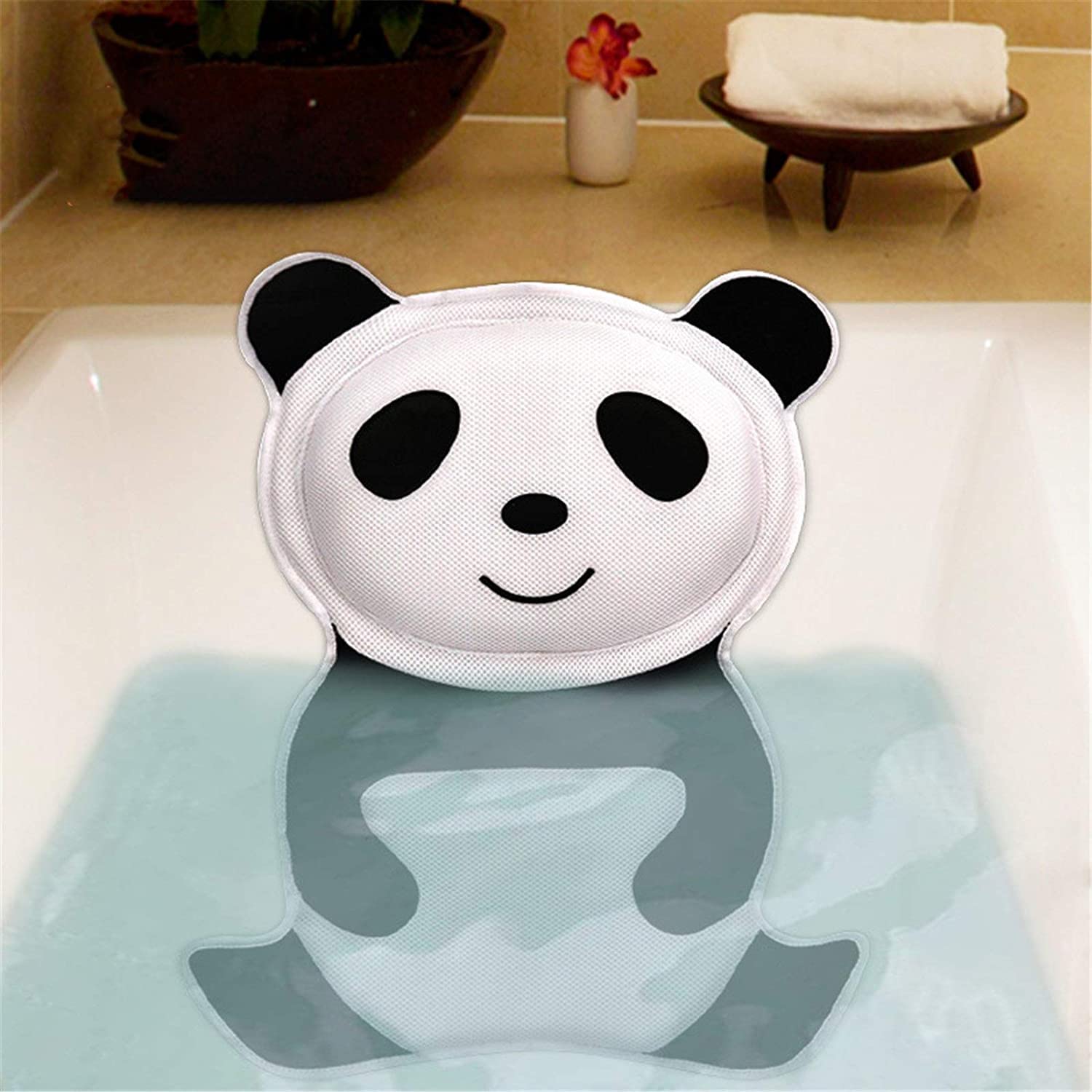 Almohada de Baño, Almohada de Tina, Almohada de baño ergonómica 5D Panda bañera Almohada hogar baño reposacabezas SPA SPA Almohada baño cojín Accesorios de baño