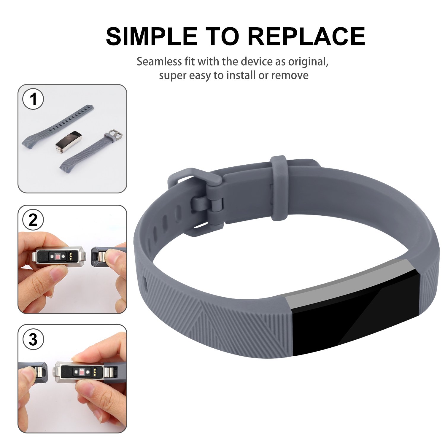 Amazon.co.jp: iGK 交換用バンド Fitbit AltaとFitbit Alta HRに対応