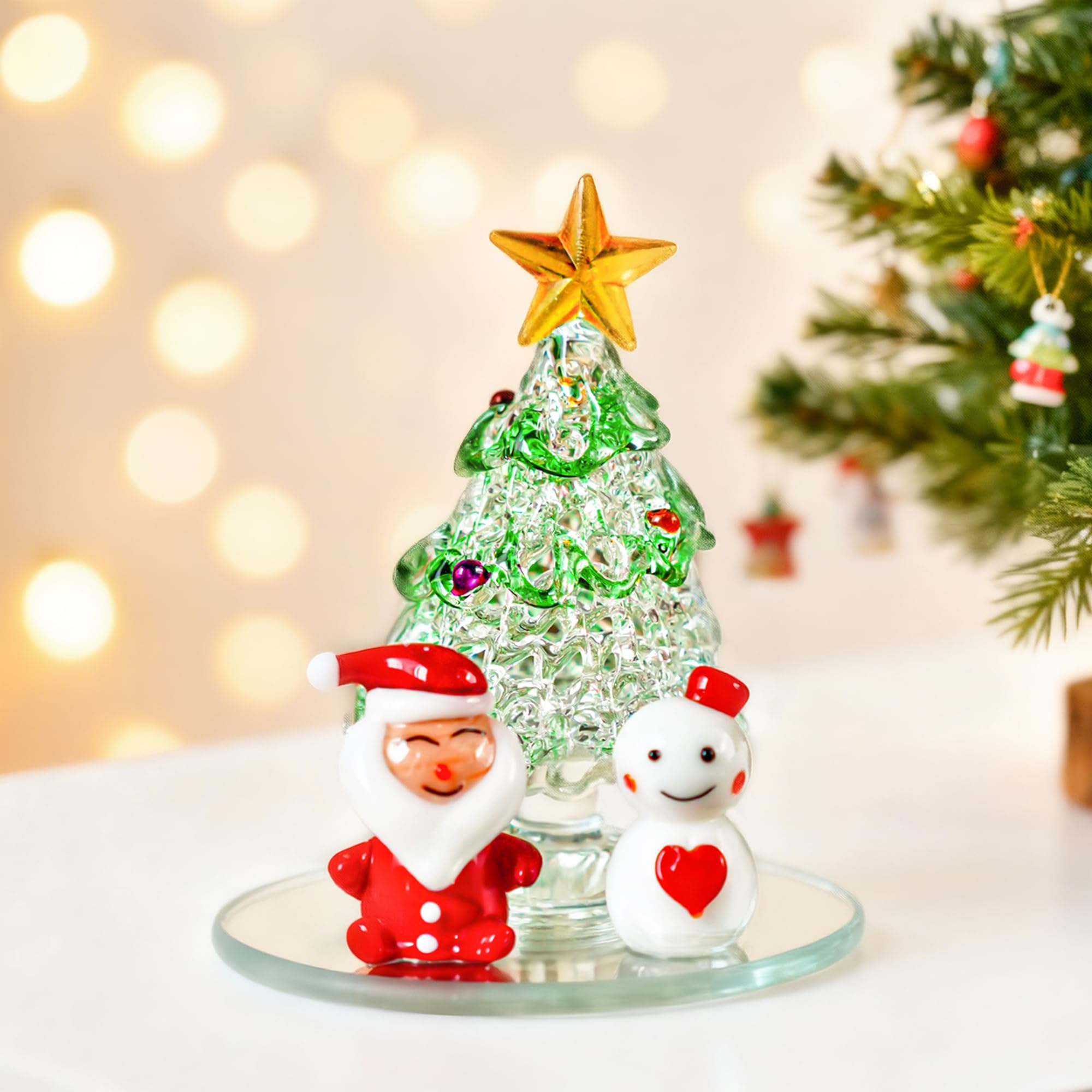 Amazon.com: H&D HYALINE & DORA Miniature Blown Glass Christmas