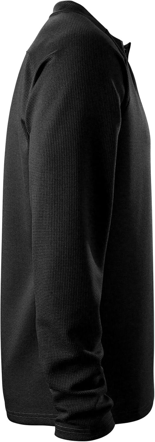 EvoShield Men's 6-4-3 Henley Baseball Long Sleeve Shirt - Image 4