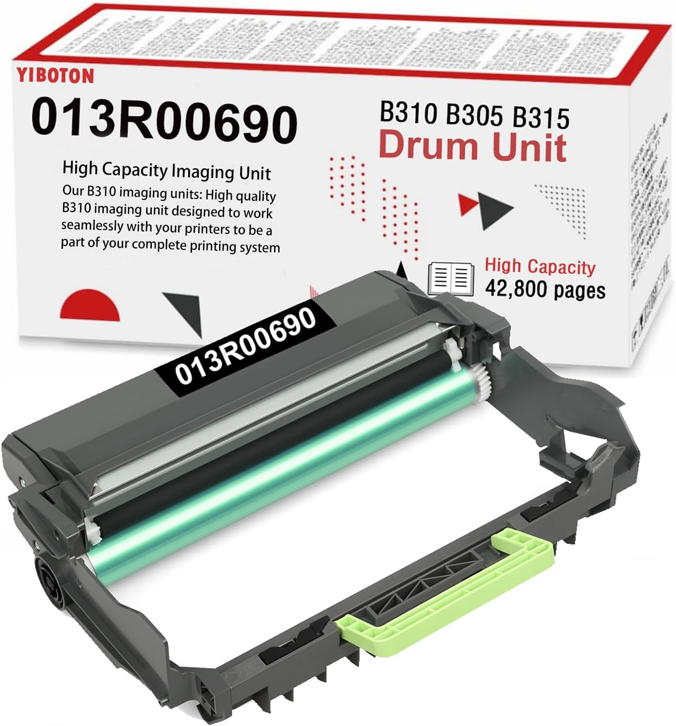 Amazon.com: Compatible for B310 Black Drum Unit [42,800 Pages] 1Pack ...