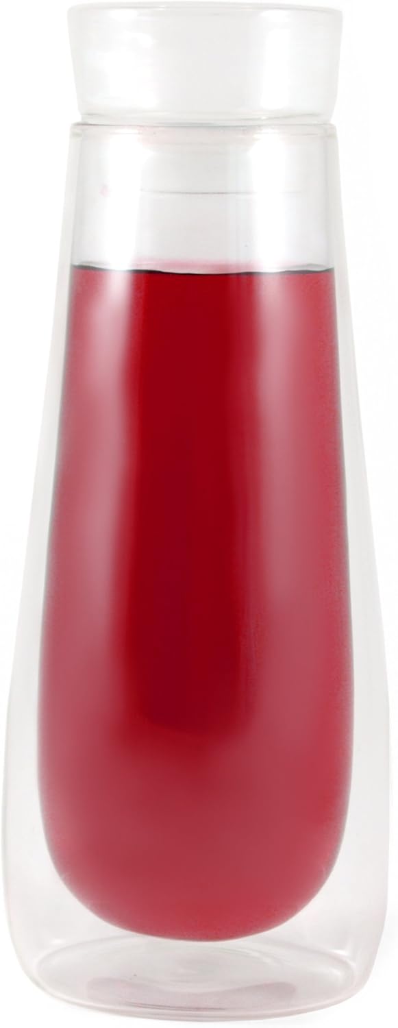 Orka Double Walled Glass Carafe 25 Ounce Home & Kitchen