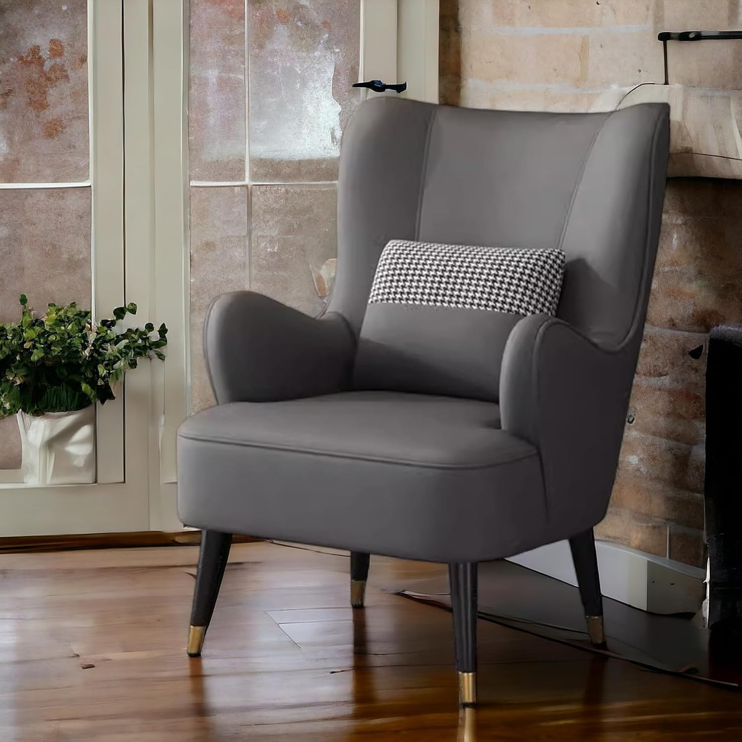 Solid Wing Chair for Livingroom Bedroom & Hollway |Armchair Comfortable Accent Chair Modern Design for Home Decor.-image-16